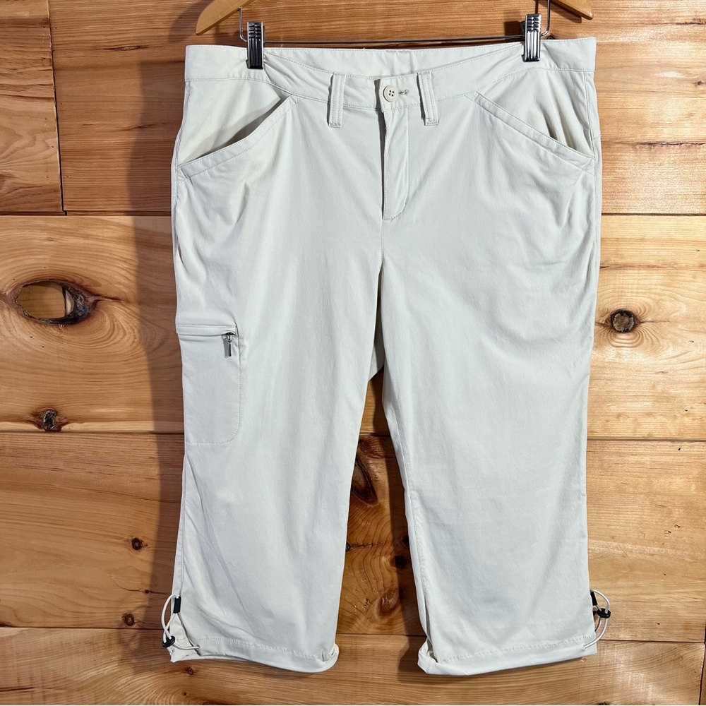 Eddie Bauer Stone Performance Wear  Capri Pants Sporty Gorpcore Athletic Hiking